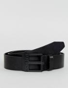 Diesel Bluestar Belt In Leather - Black