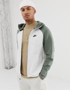 Nike Fullzip Tech Fleece Hoodie In Green