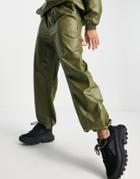Asos 4505 Cargo Pants With Low Rise In Ripstop-green