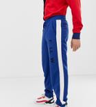 Collusion Woven Jogger With Side Stripe In Blue