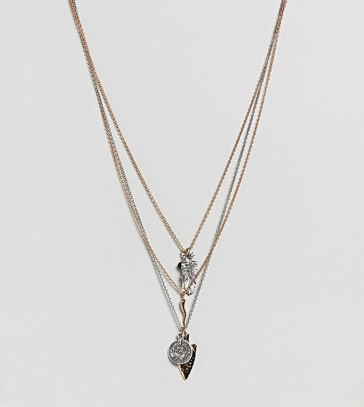 Sacred Hawk Layering Charm Necklaces - Multi