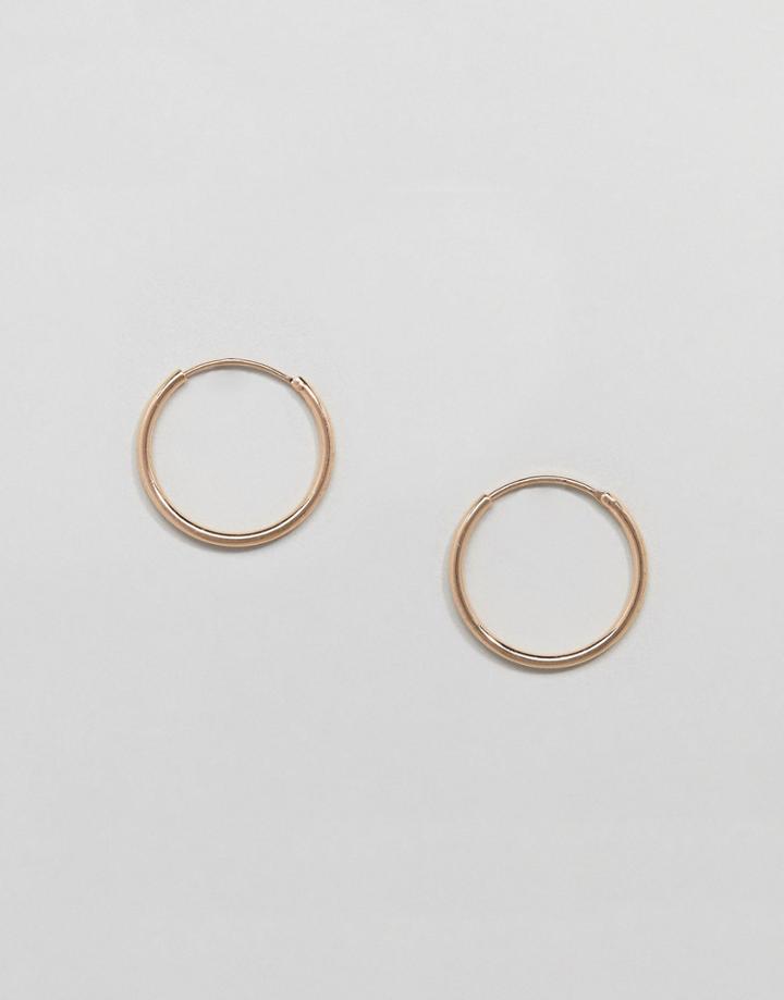 Weekday Mid Ring Hoop Earrings - Gold