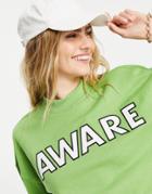 Vero Moda Aware Sweatshirt In Olive-green