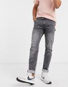 Only & Sons Stretch Jeans In Slim Fit Gray-grey