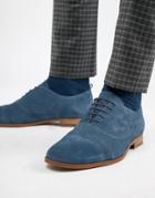 Kg By Kurt Geiger Oxford Shoes In Navy Suede - Blue