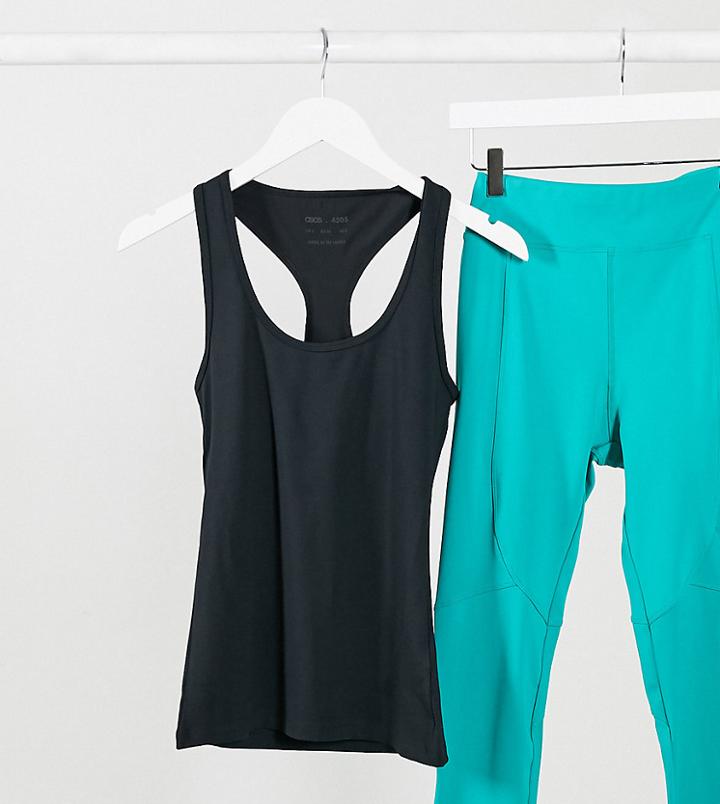 Asos 4505 Tall Yoga Tank Top-black