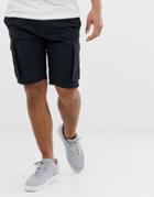 French Connection Millitary Cargo Shorts-navy