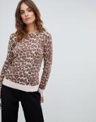 Oasis Sweater In Leopard Print - Multi
