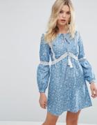 Rage Tassle Detail Dress - Blue