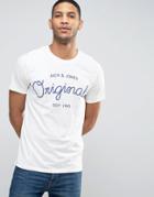 Jack & Jones Core T-shirt With Logo Print - White