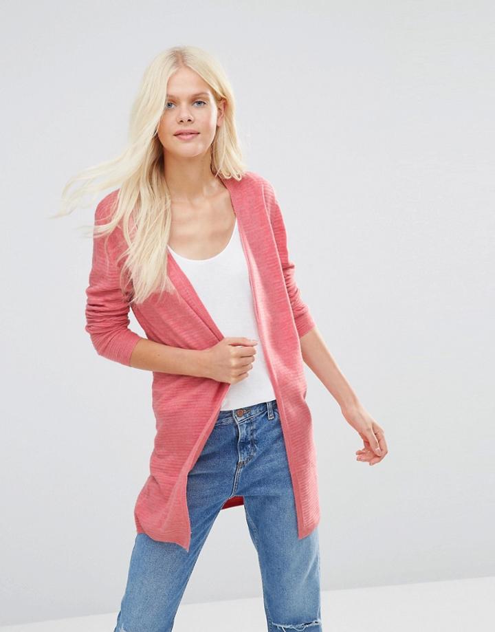Jdy Longline Cardigan - Tea Rose