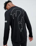 Cheap Monday Melting Truth Long Sleeve T-shirt - Black