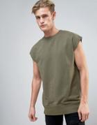 Another Influence Sleeveless Sweat Top - Green
