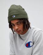 Champion Beanie With Small Logo In Green - Green