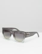 Gucci Chunky Frame Sqaure Sunglasses - Gray