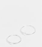 Asos Design Pack Of 2 Sterling Silver Rings With Tiny Star And Heart