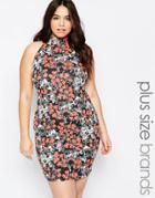 Praslin Plus Size Shift Dress In Floral Print - Multi