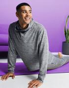 Asos 4505 Yoga Hoodie In Soft Touch Gray Heather-grey