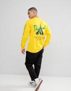 Diamond Supply Voyage Long Sleeve T-shirt In Yellow - Yellow