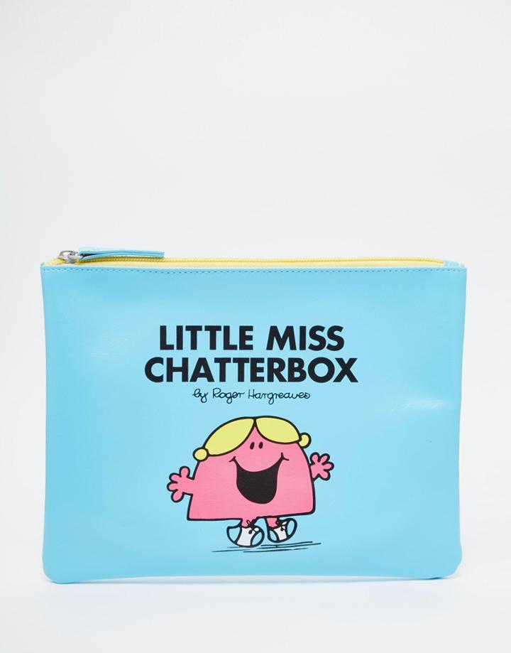 Little Miss Chatterbox Pouch - Blue