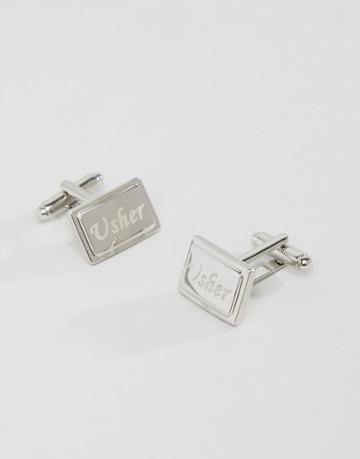 Asos Usher Cufflinks - Silver