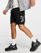 Il Sarto Cargo Shorts In Black