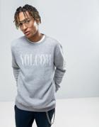 Volcom Discord Sweatshirt With Large Logo - Gray