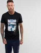 The North Face T-shirt With Glacier Print - Black