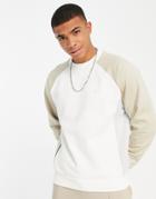 Lacoste Motion Color Block Crew Neck Sweatshirt-grey