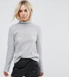 Asos Petite Top In Chain Mail - Silver