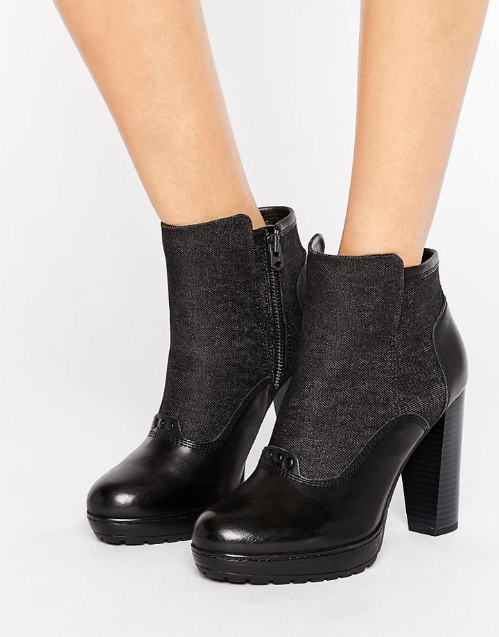 G-star Guardian Heeled Ankle Boots - Black