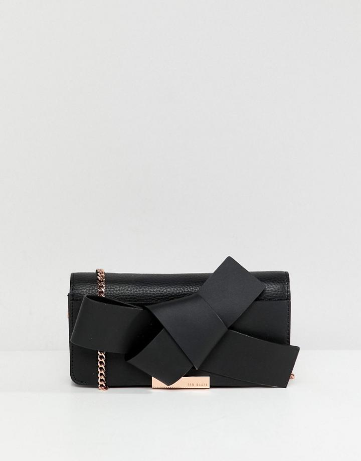 Ted Baker Giant Knot Cross Body Purse Bag - Black