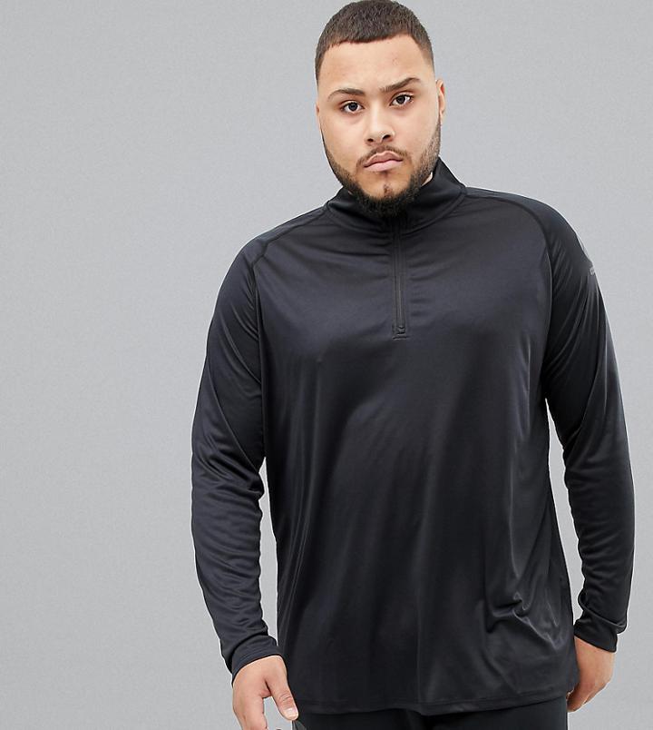 Canterbury Plus Vapodri Half Zip In Black Exclusive To Asos - Black