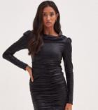 4th & Reckless Tall Ruched Detail Mini Dress In Black