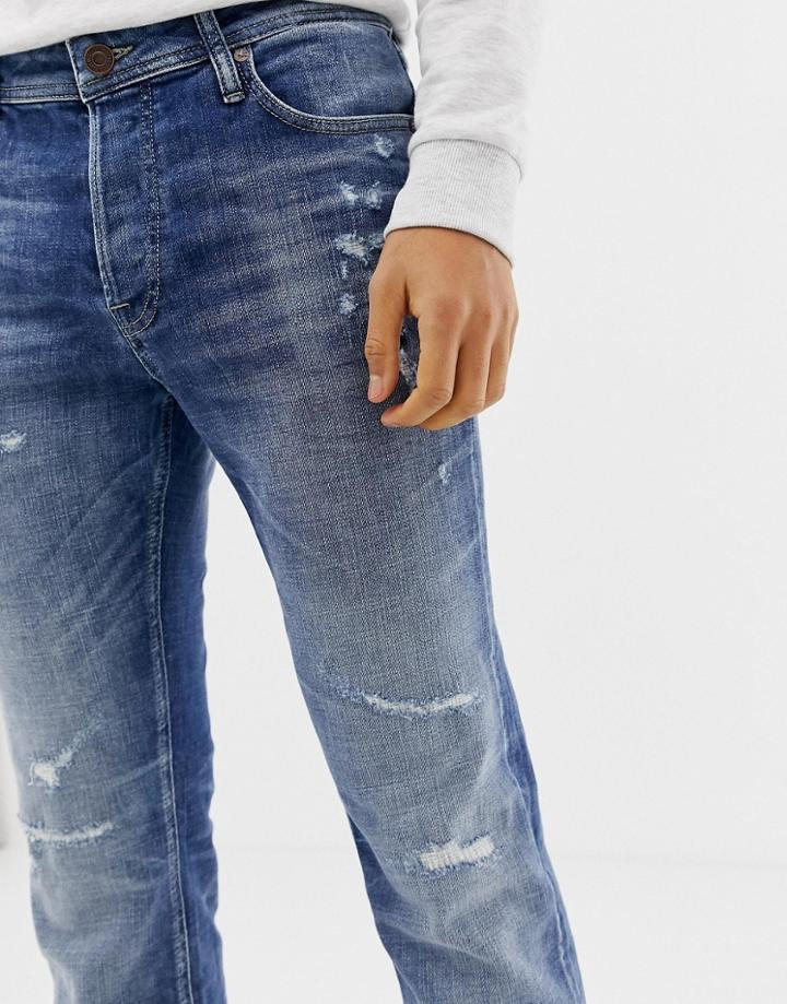 Jack And Jones Originals Slim Fit Jeans - Blue