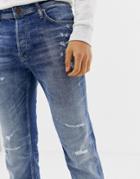 Jack And Jones Originals Slim Fit Jeans - Blue