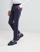 Noose & Monkey Super Skinny Suit Pants With Side Panel - Navy