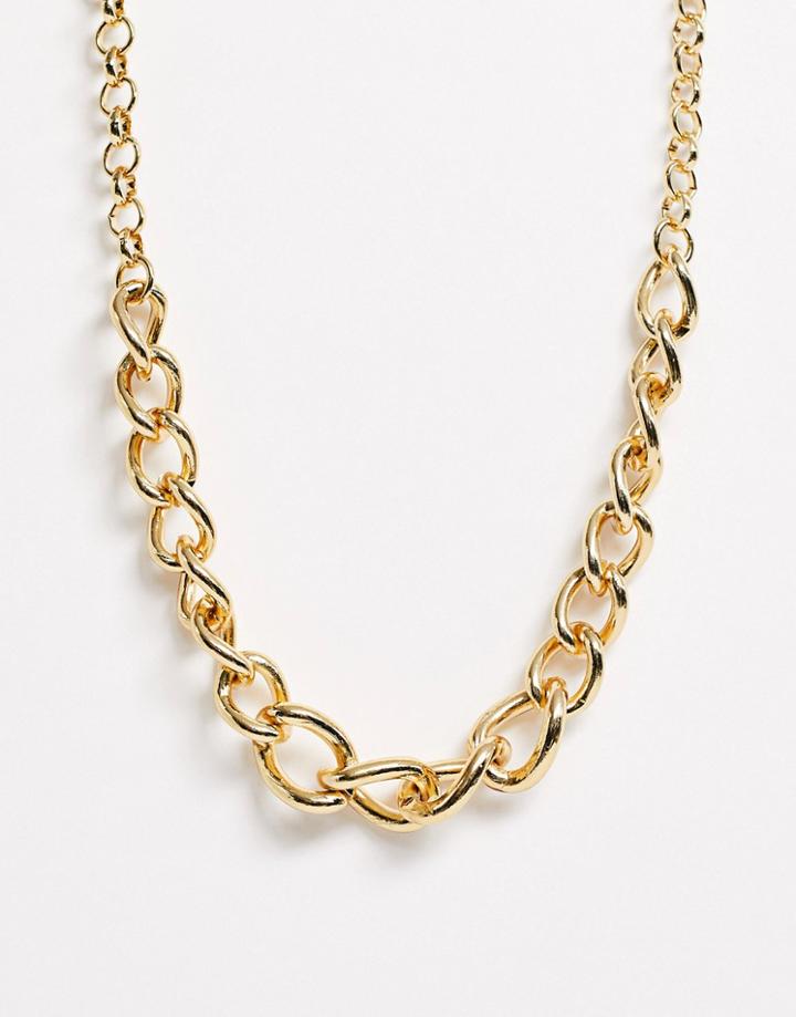 Designb London Chunky Gold Chain Necklace