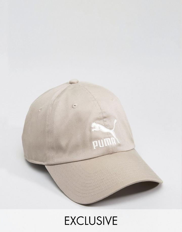 Puma Cap In Gray Exclusive To Asos - Tan