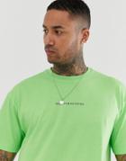 Good For Nothing Oversized T-shirt In Neon Green - Green