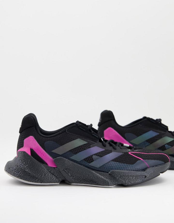 Adidas Training X9000l4 Sneakers With Pink Detail In Black