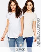 Asos Maternity Oversized T-shirt 2 Pack - Multi