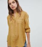 New Look Stripe Pull On Shirt