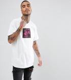Reclaimed Vintage Inspired Oversized T-shirt In White With Punk Print - White