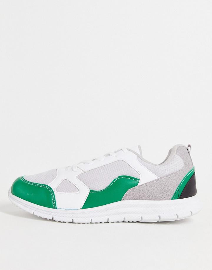 Bolongaro Trevor Sneakers In Gray And Green-black