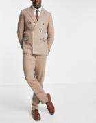 Gianni Feraud Wedding Slim Fit Linen Suit Jacket-neutral