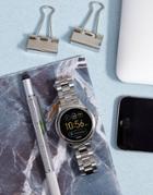 Fossil Q Ftw6003 Venture Bracelet Smart Watch In Silver - Silver