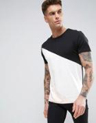 D-struct Cut And Sew T-shirt - Black