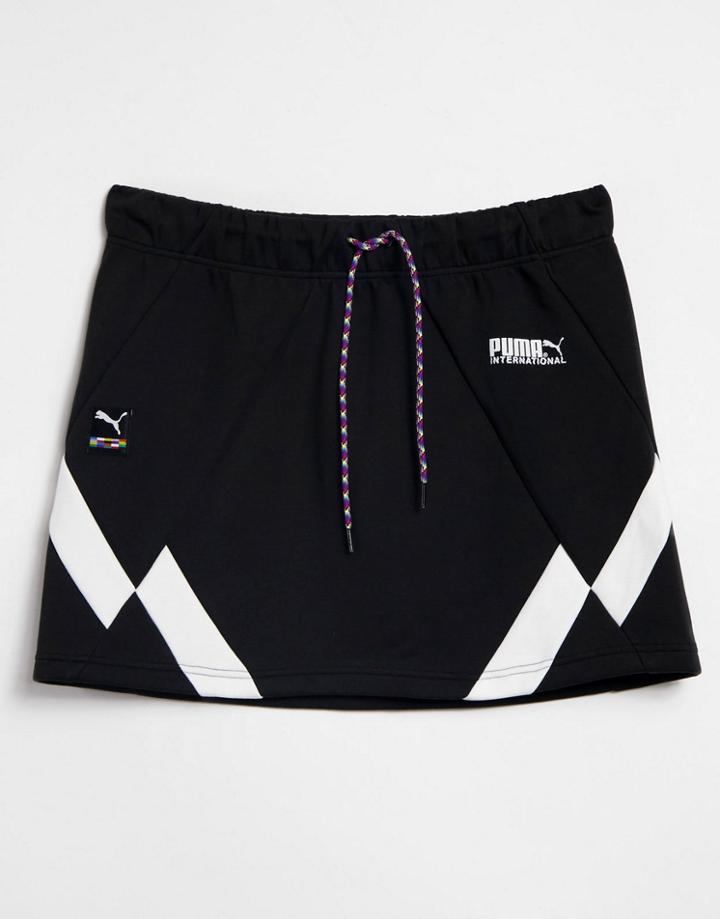 Puma International Mini Skirt In Black