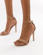 Steve Madden Stecy Barely There Heeled Sandals - Beige
